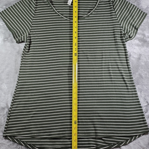 LuLaRoe Tops - Striped‎ Green Women's Lularoe Top XL
